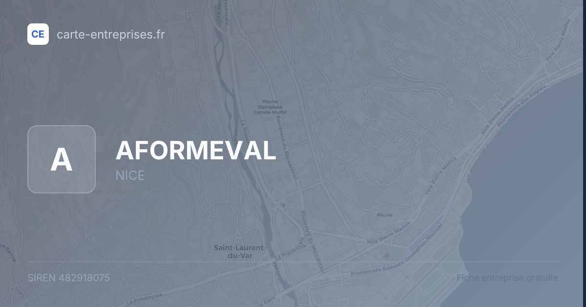 AFORMEVAL — 482918075 — fiche entreprise