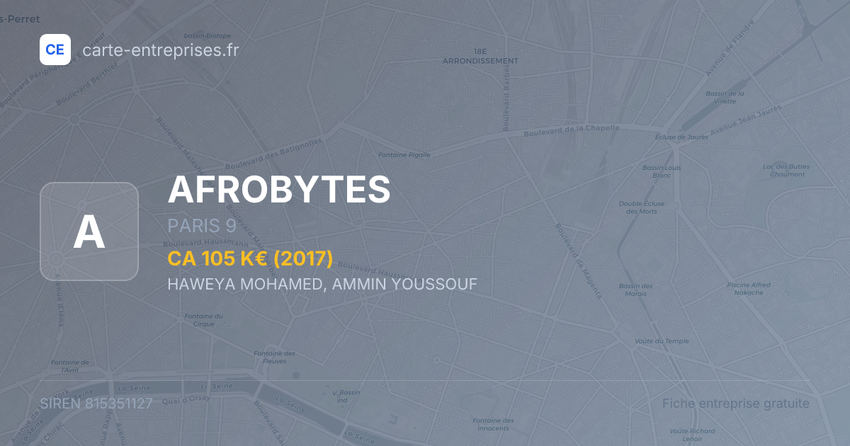 AFROBYTES — 815351127 — fiche entreprise