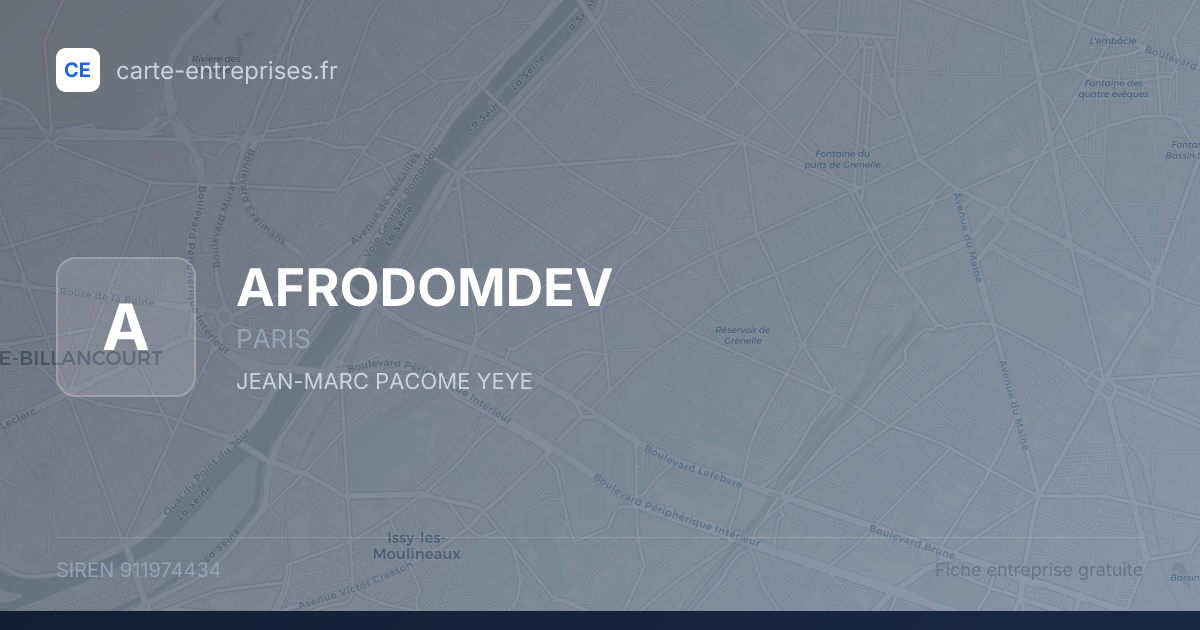 AFRODOMDEV — 911974434 — fiche entreprise