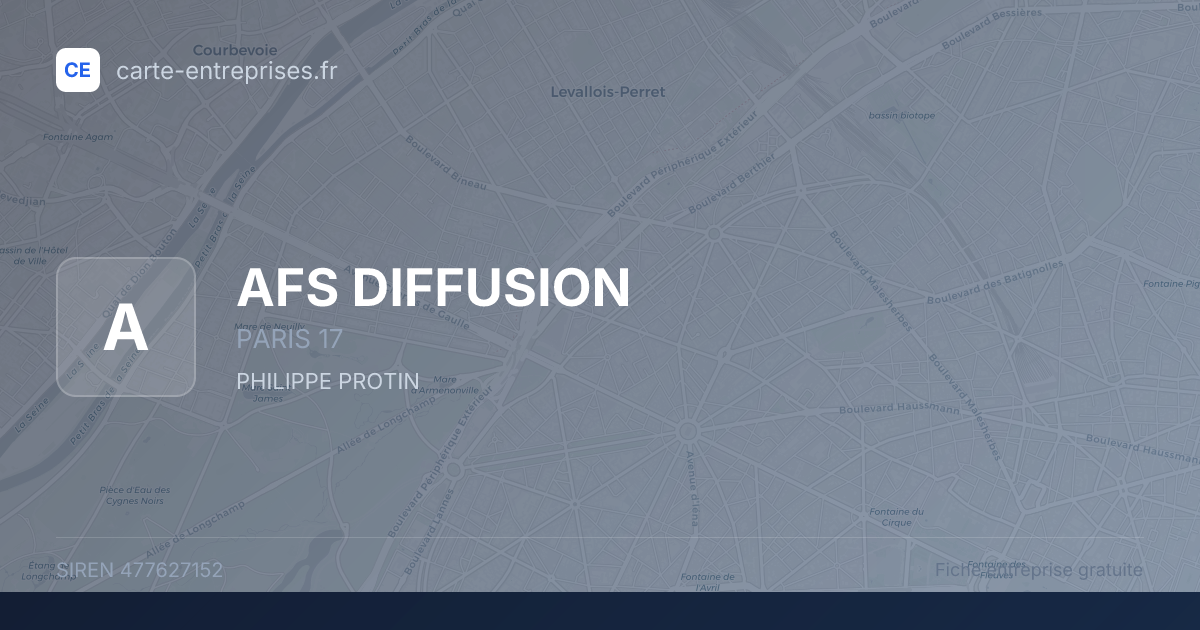 AFS DIFFUSION — 477627152 — fiche entreprise