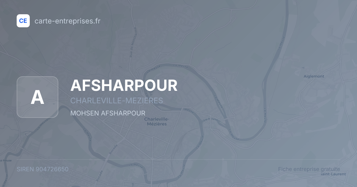 AFSHARPOUR — 904726650 — fiche entreprise