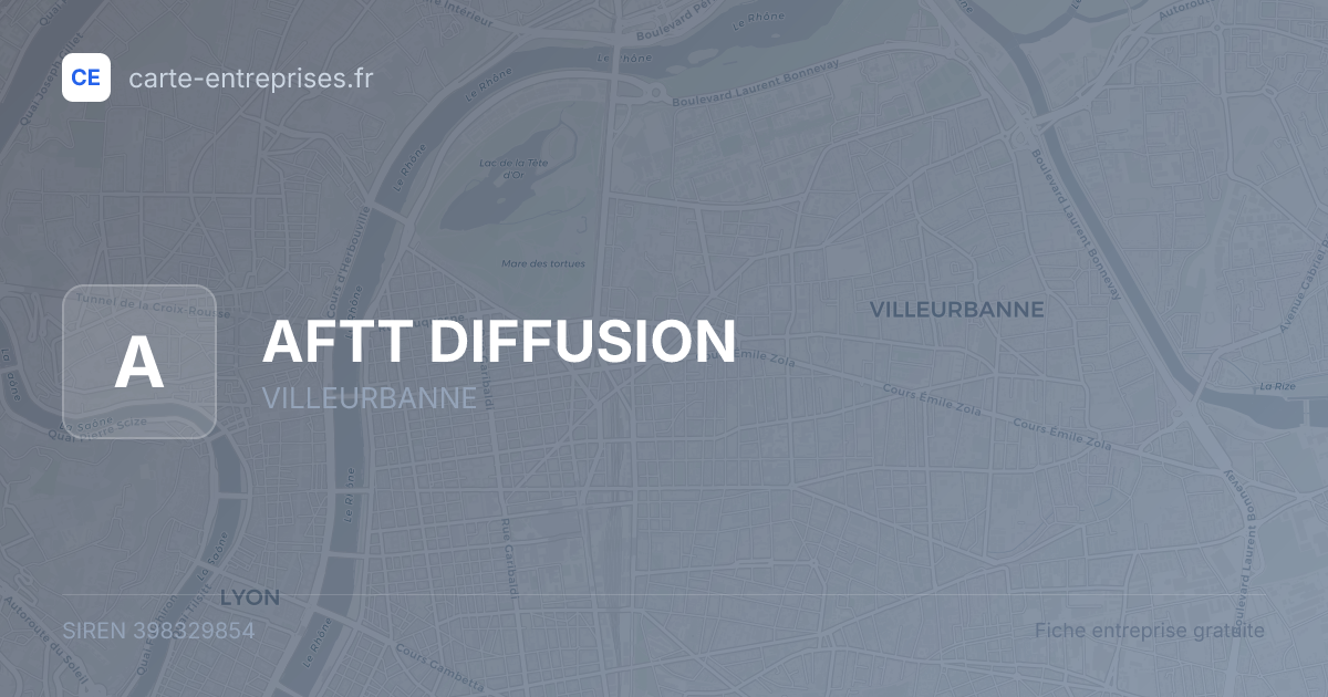 AFTT DIFFUSION — 398329854 — fiche entreprise