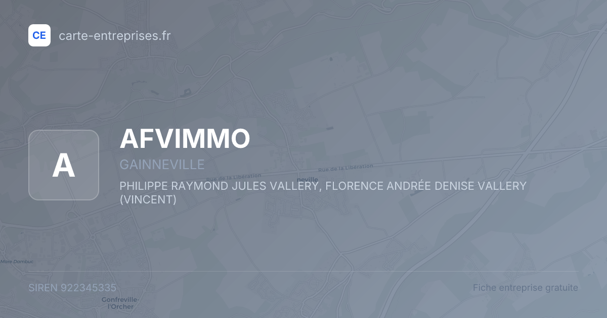 AFVIMMO — 922345335 — fiche entreprise