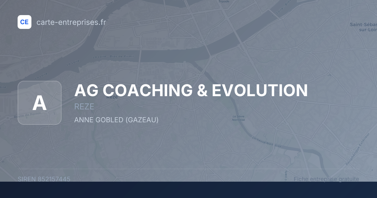 AG COACHING & EVOLUTION — 852157445 — fiche entreprise