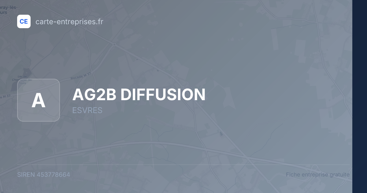 AG2B DIFFUSION — 453778664 — fiche entreprise