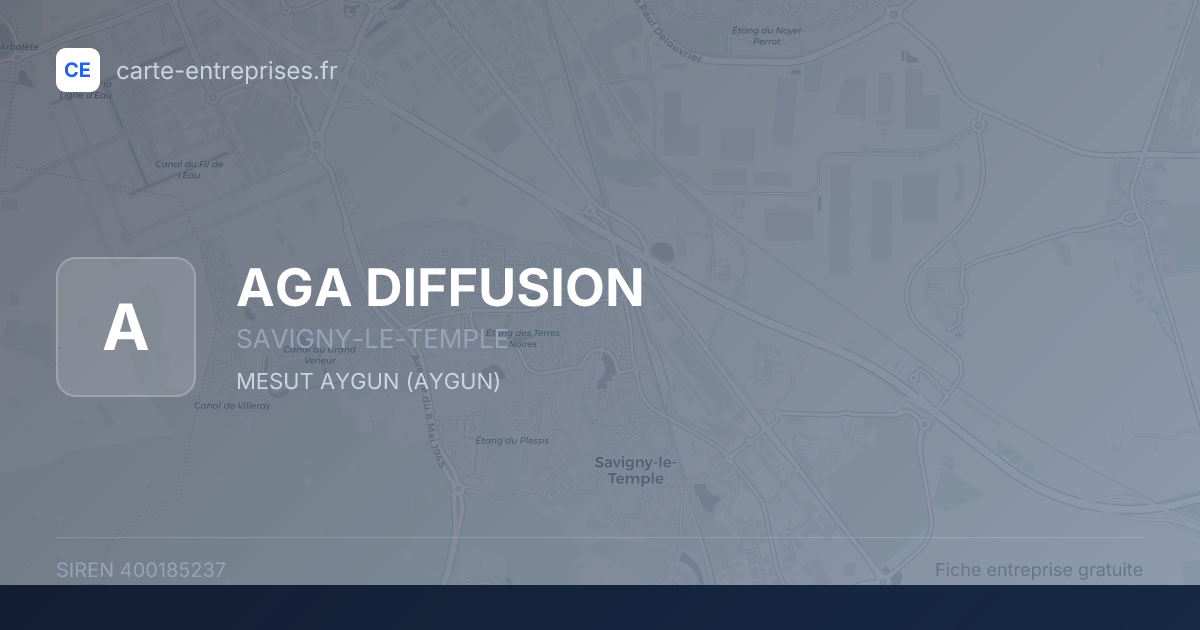 AGA DIFFUSION — 400185237 — fiche entreprise