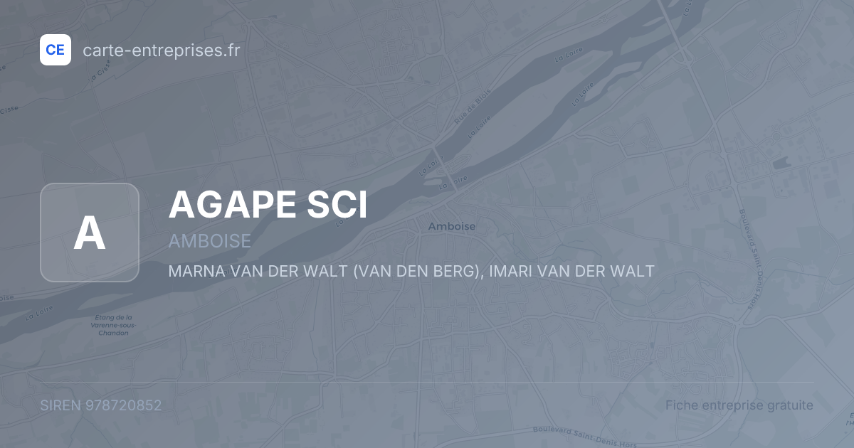 AGAPE SCI — 978720852 — fiche entreprise
