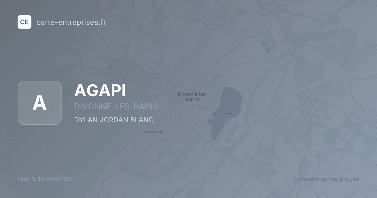 AGAPI — 103098232 — fiche entreprise
