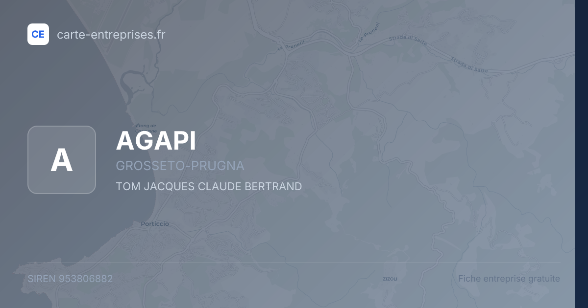 AGAPI — 953806882 — fiche entreprise
