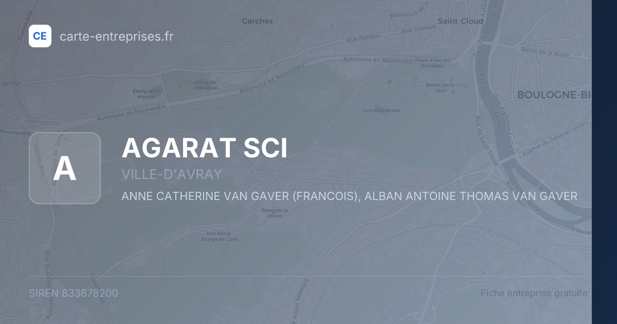 AGARAT SCI — 833878200 — fiche entreprise