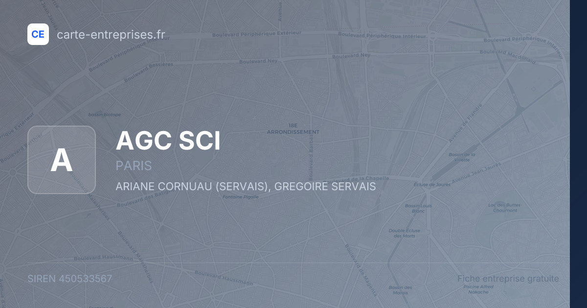 AGC SCI — 450533567 — fiche entreprise
