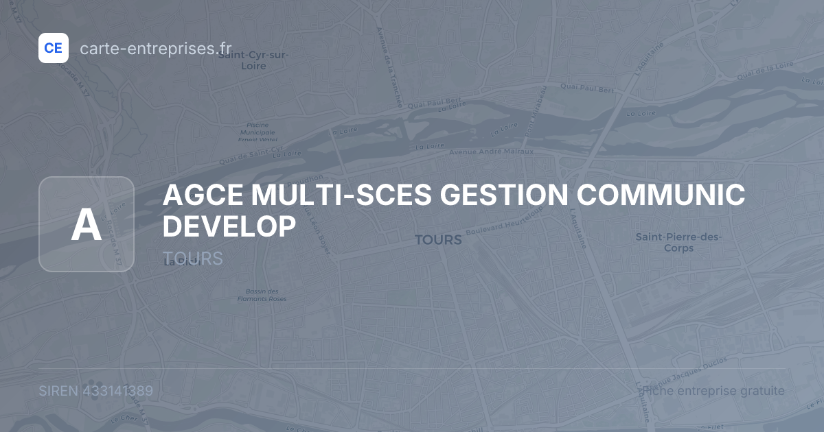 AGCE MULTI-SCES GESTION COMMUNIC DEVELOP — 433141389 — fiche entreprise