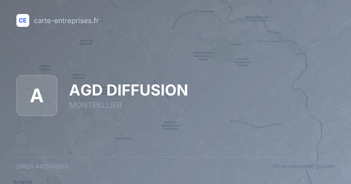 AGD DIFFUSION — 442546883 — fiche entreprise
