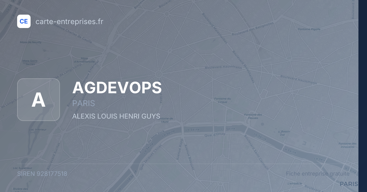 AGDEVOPS — 928177518 — fiche entreprise