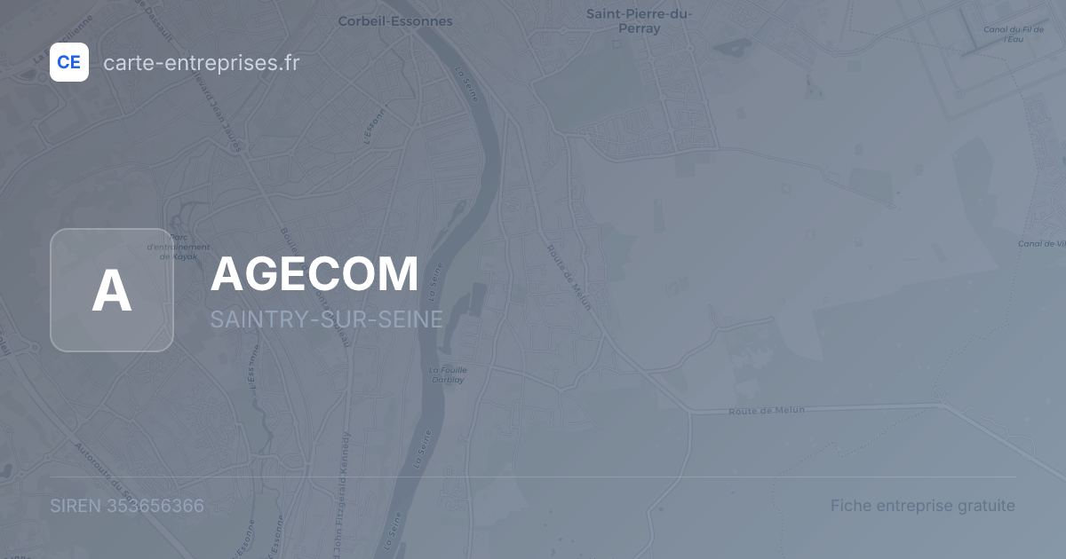 AGECOM — 353656366 — fiche entreprise