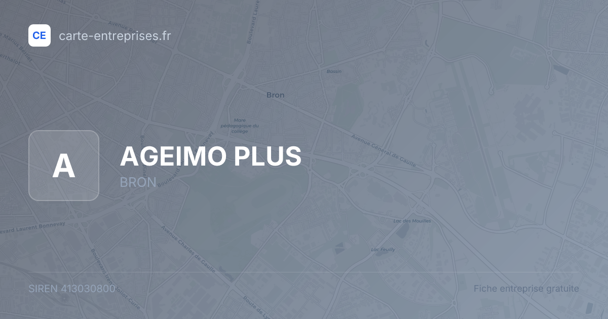 AGEIMO PLUS — 413030800 — fiche entreprise