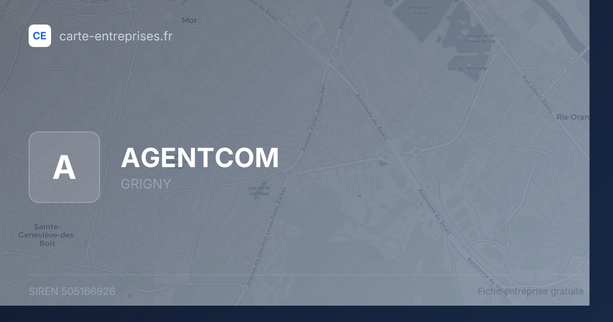 AGENTCOM — 505166926 — fiche entreprise