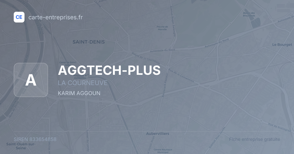 AGGTECH-PLUS — 833654858 — fiche entreprise