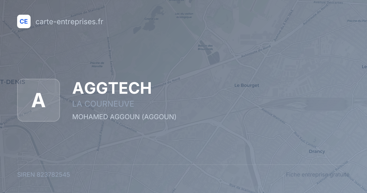 AGGTECH — 823782545 — fiche entreprise