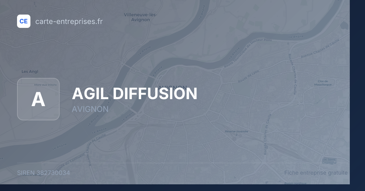 AGIL DIFFUSION — 382730034 — fiche entreprise
