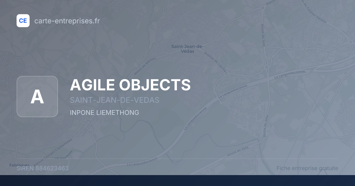 AGILE OBJECTS — 884623463 — fiche entreprise