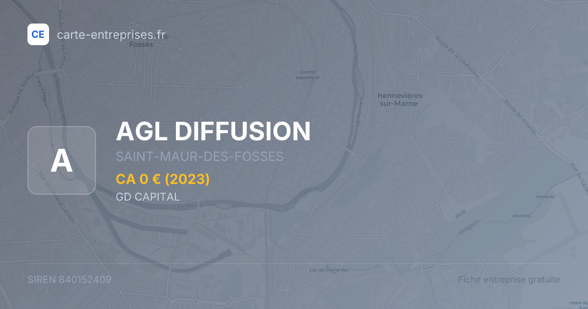 AGL DIFFUSION — 840152409 — fiche entreprise
