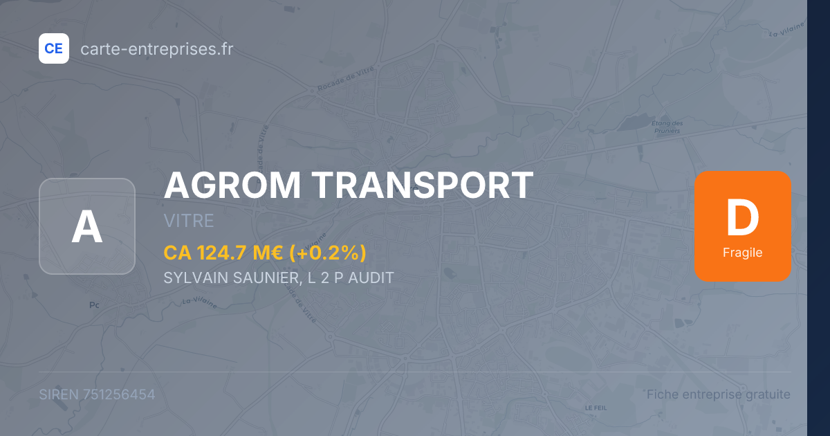 AGROM TRANSPORT — 751256454 — fiche entreprise
