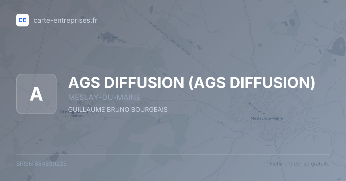 AGS DIFFUSION — 884830225 — fiche entreprise