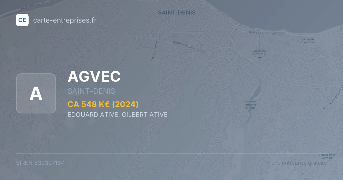 AGVEC — 832327167 — fiche entreprise