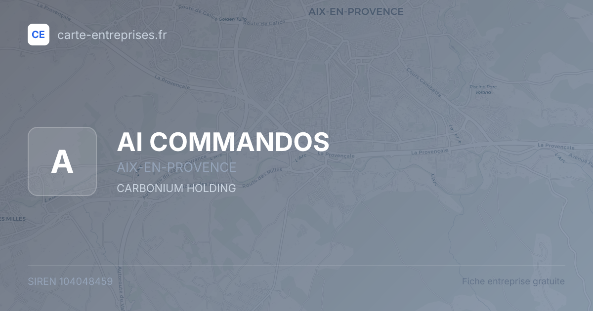AI COMMANDOS — 104048459 — fiche entreprise