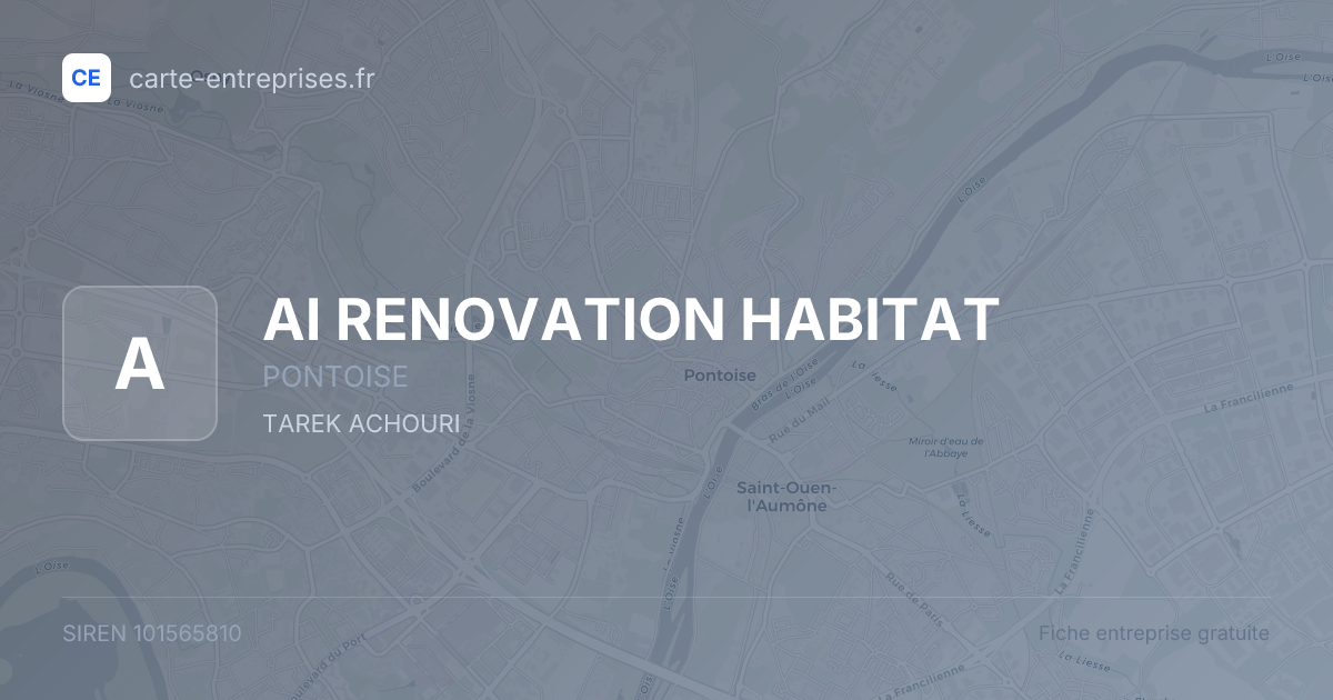 AI RENOVATION HABITAT — 101565810 — fiche entreprise