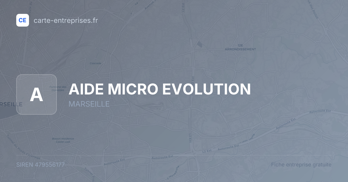 AIDE MICRO EVOLUTION — 479556177 — fiche entreprise