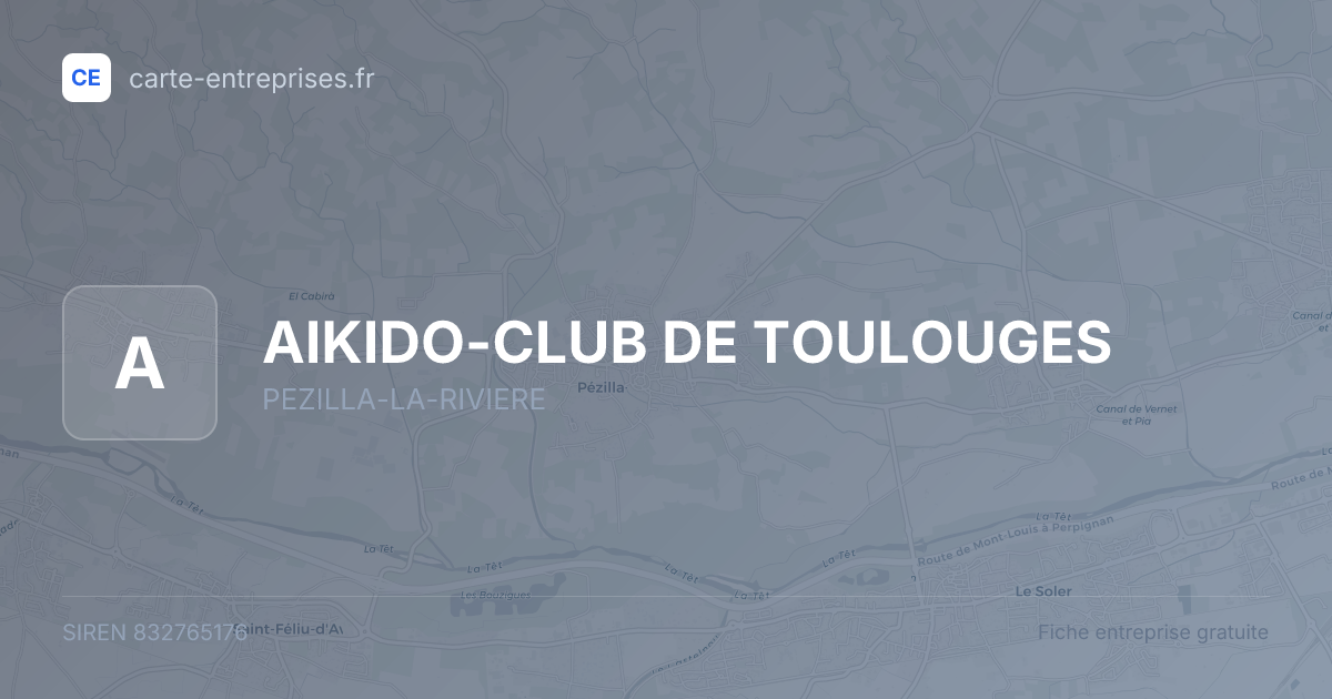 AIKIDO-CLUB DE TOULOUGES — 832765176 — fiche entreprise