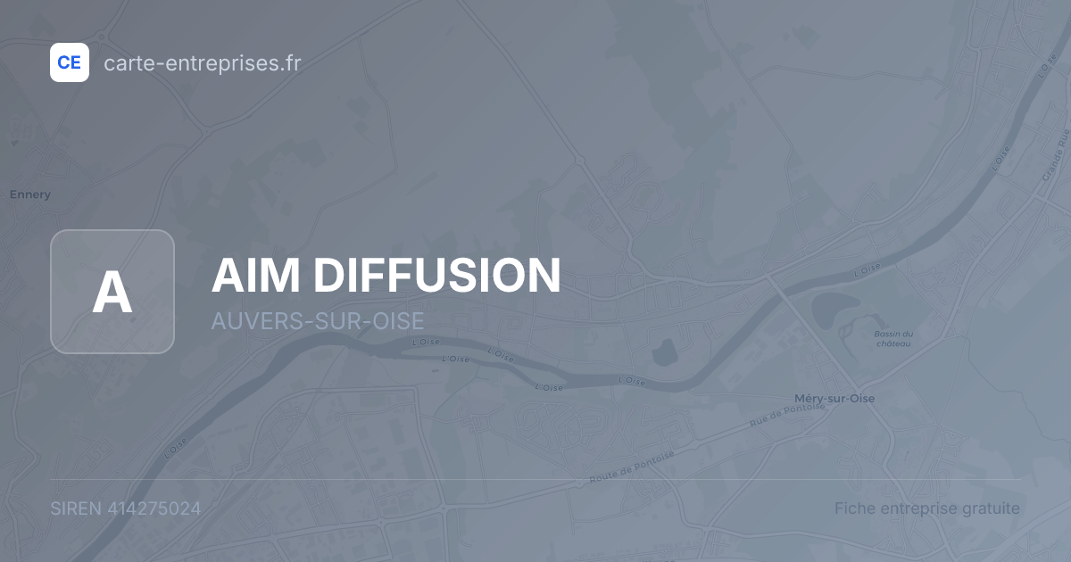 AIM DIFFUSION — 414275024 — fiche entreprise