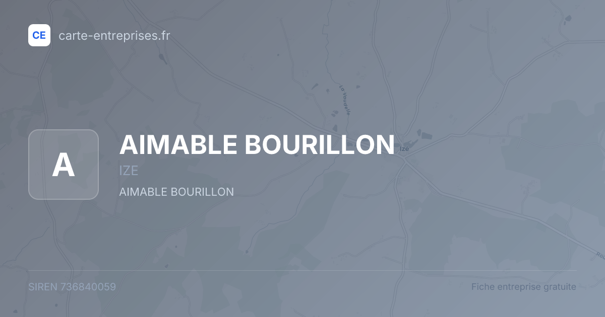 AIMABLE BOURILLON — 736840059 — fiche entreprise
