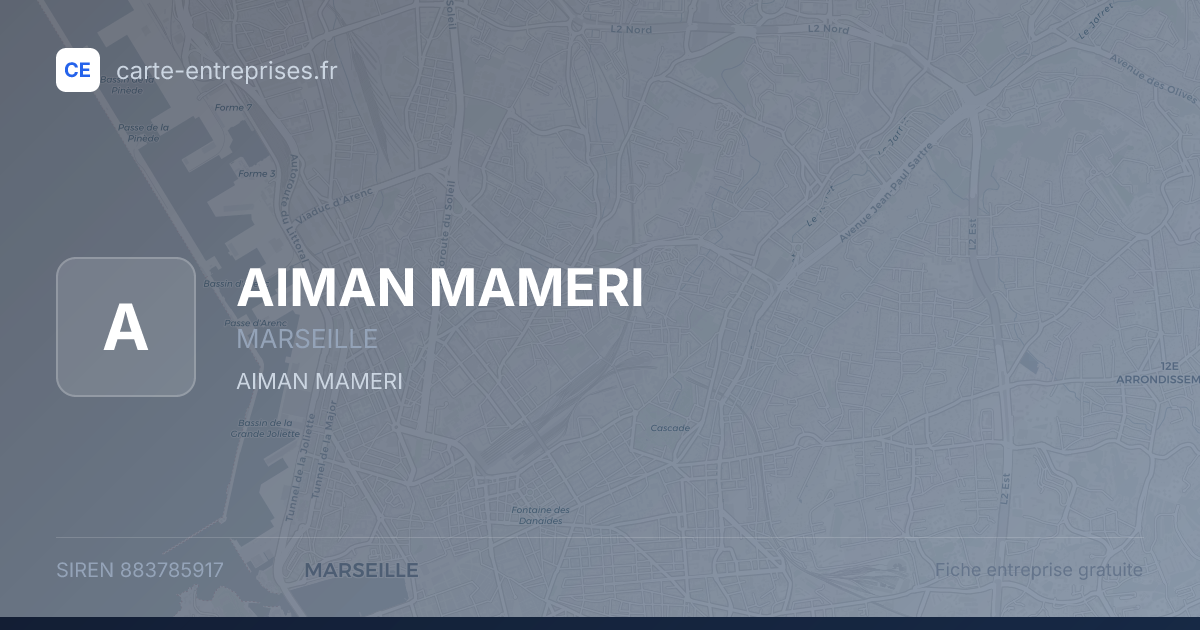 AIMAN MAMERI — 883785917 — fiche entreprise