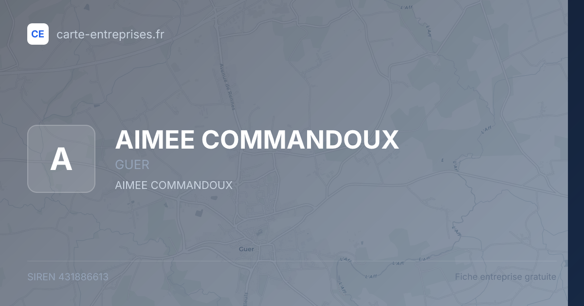 AIMEE COMMANDOUX — 431886613 — fiche entreprise