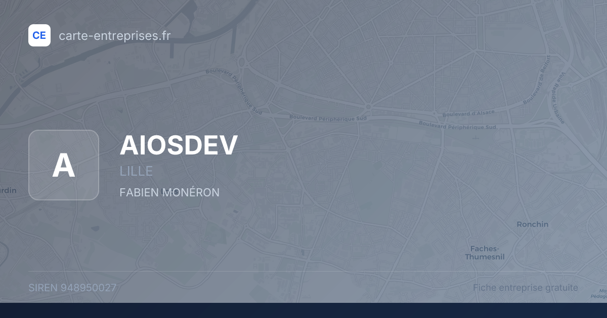AIOSDEV — 948950027 — fiche entreprise