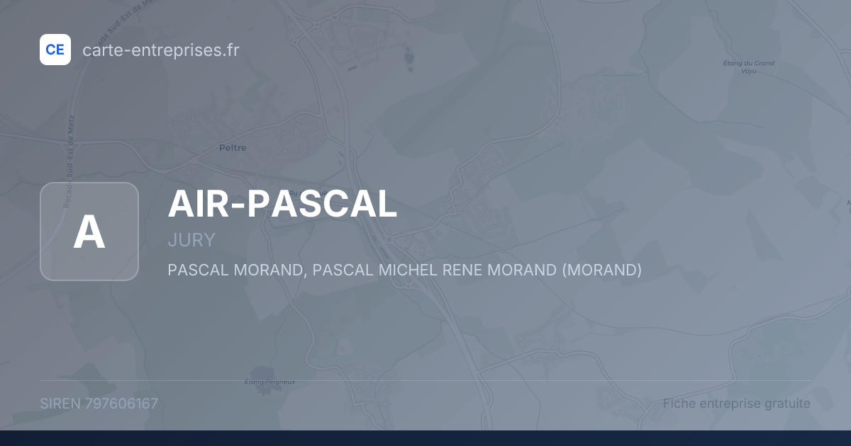 AIR-PASCAL — 797606167 — fiche entreprise
