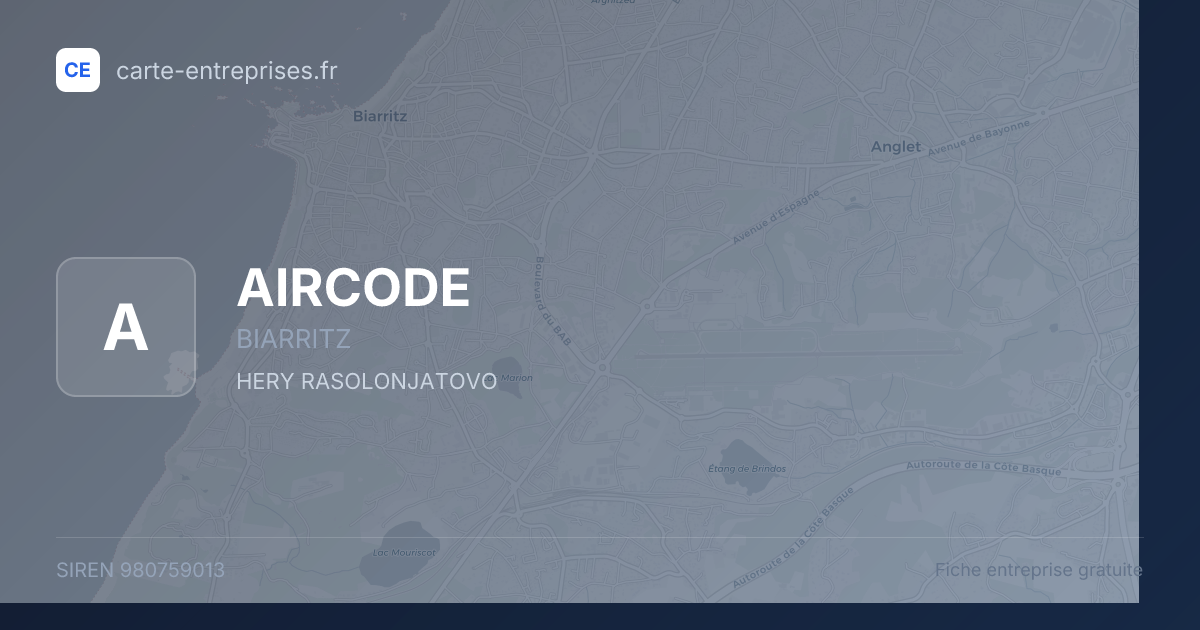 AIRCODE — 980759013 — fiche entreprise