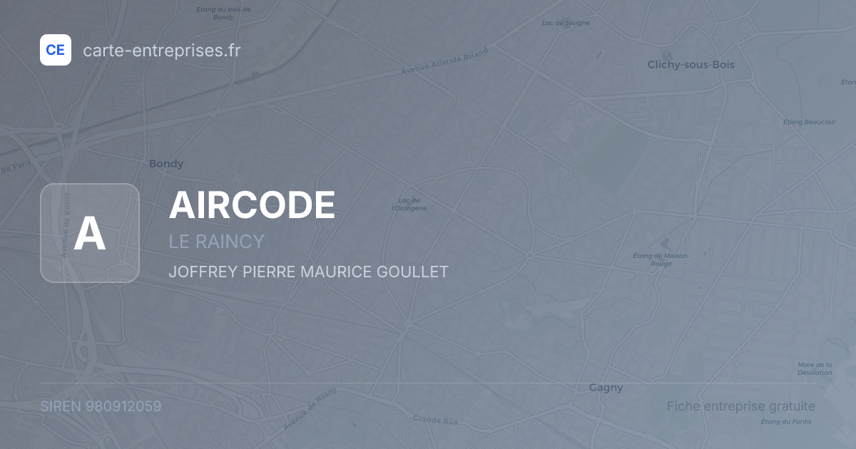 AIRCODE — 980912059 — fiche entreprise