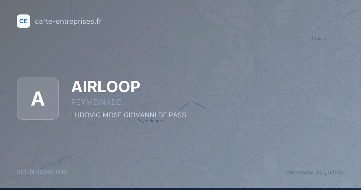 AIRLOOP — 509691416 — fiche entreprise