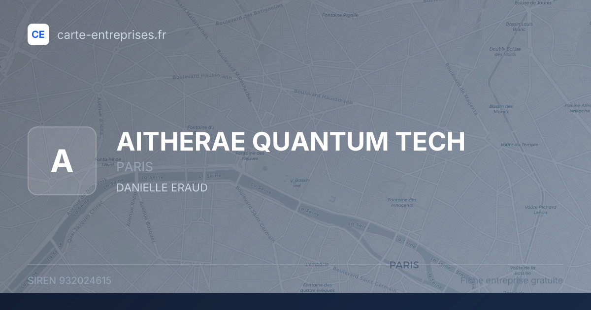 AITHERAE QUANTUM TECH — 932024615 — fiche entreprise