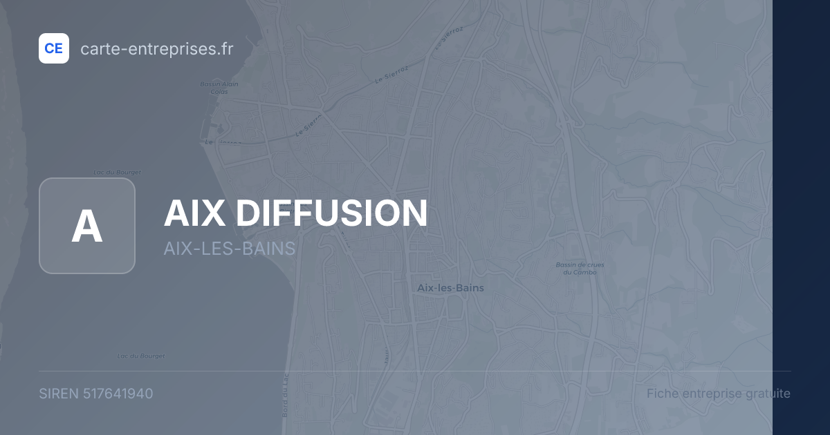 AIX DIFFUSION — 517641940 — fiche entreprise