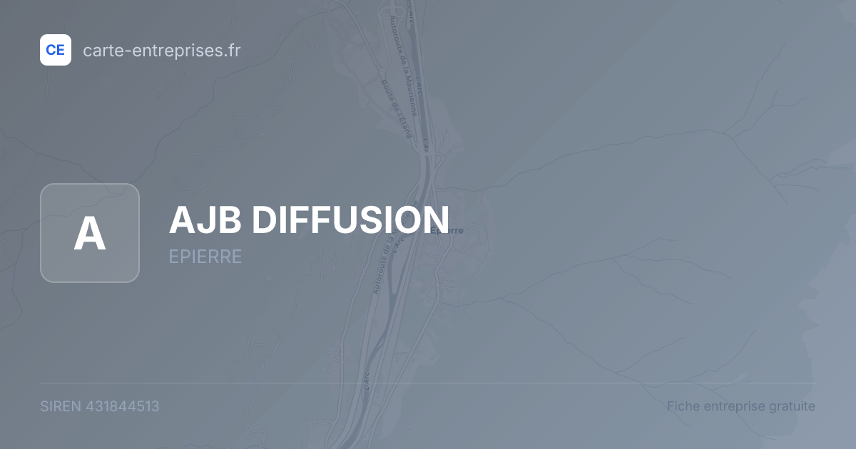 AJB DIFFUSION — 431844513 — fiche entreprise