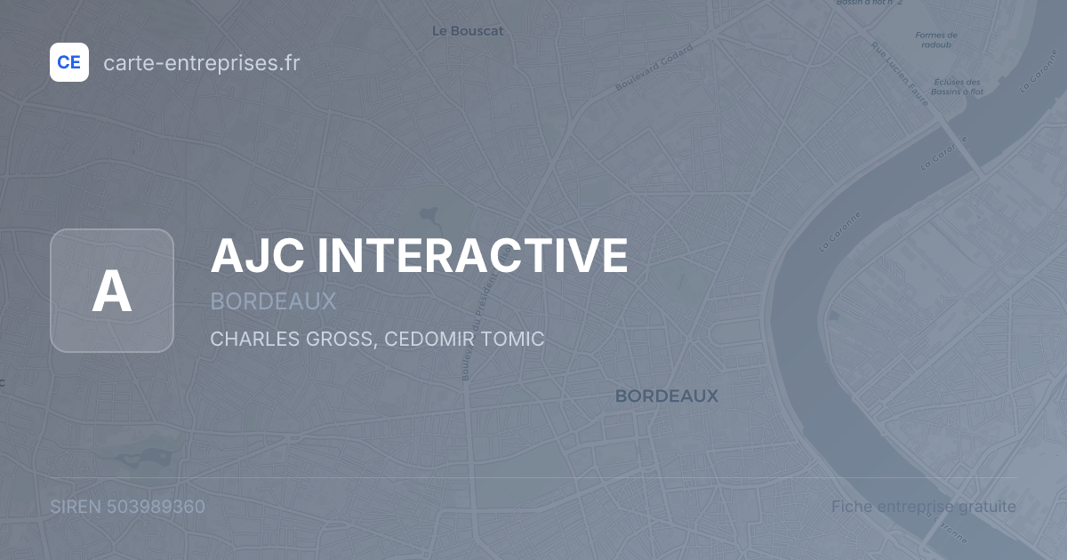 AJC INTERACTIVE — 503989360 — fiche entreprise