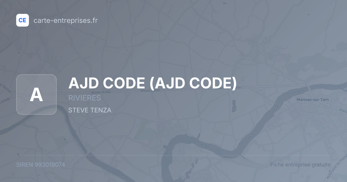 AJD CODE — 993019074 — fiche entreprise