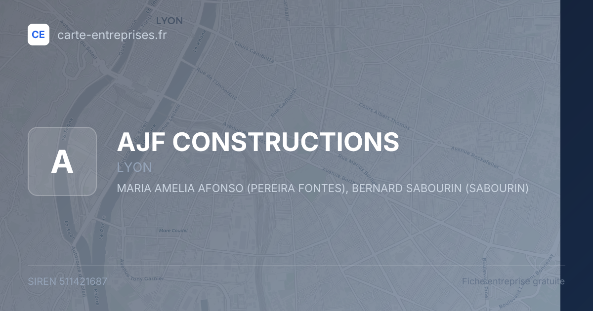 AJF CONSTRUCTIONS — 511421687 — fiche entreprise