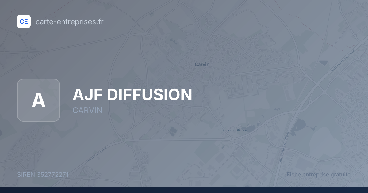 AJF DIFFUSION — 352772271 — fiche entreprise