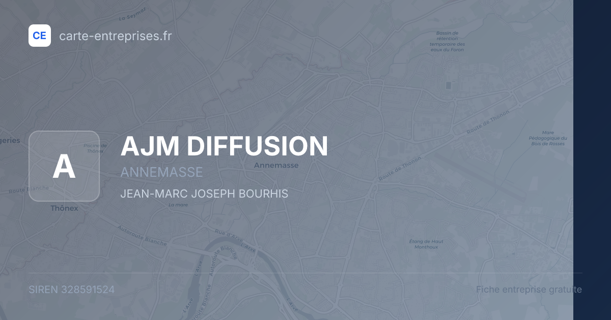 AJM DIFFUSION — 328591524 — fiche entreprise